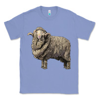 Colony Blue merino wool sheep Classic Tee - LillyAllenDesigns
