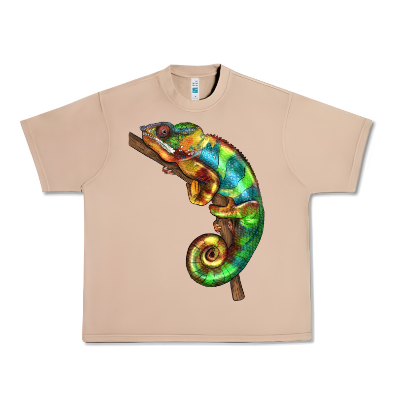 Chameleon Lizard Illustrations Urban Heavy Tee by LillyAllenDesigns | Teevron