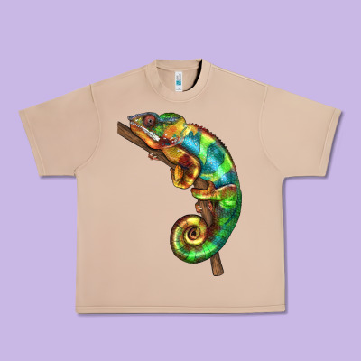 Chameleon Lizard Illustrations Urban Heavy Tee Designed By Lillyallendesigns