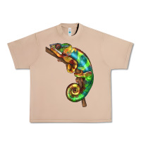 Burro Chameleon Lizard Illustrations Urban Heavy Tee - LillyAllenDesigns