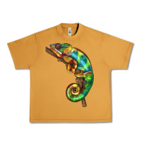 Peanut Butter Chameleon Lizard Illustrations Urban Heavy Tee - LillyAllenDesigns