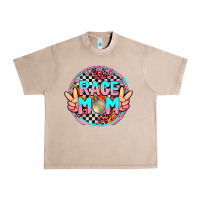 French Oak race mom with leopard and peace hand Urban Heavy Tee - AdoDesignShop
