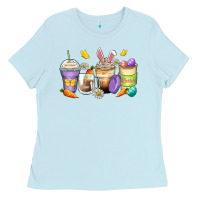 Baby Blue easter day coffee cups Ladies Tee - Zillion Design Studio