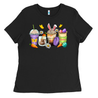 Black easter day coffee cups Ladies Tee - Zillion Design Studio