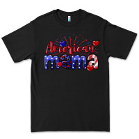 Black American Mama 4th of july Premium Tee - CowGirlArtShop