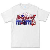 White American Mama 4th of july Premium Tee - CowGirlArtShop