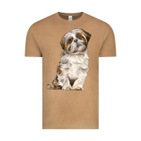 Vintage Camel Shih Tzu Dog Vintage Tee - LillyAllenDesigns