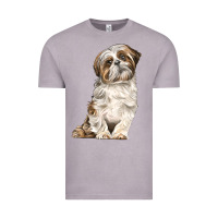 Vintage Zinc Shih Tzu Dog Vintage Tee - LillyAllenDesigns