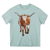 Arona longhorn cow Heavy Core Tee - RanaPortraitStore