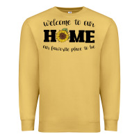 Antique Gold welcome to our Home Sunflower Premium Sweatshirt - Bettercallsaul