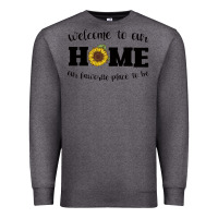 Charcoal Heather welcome to our Home Sunflower Premium Sweatshirt - Bettercallsaul