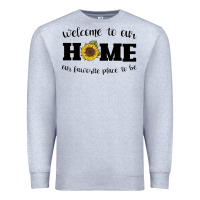 Heather Grey welcome to our Home Sunflower Premium Sweatshirt - Bettercallsaul
