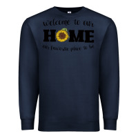 Navy welcome to our Home Sunflower Premium Sweatshirt - Bettercallsaul