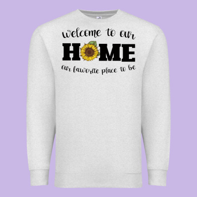 Welcome To Our Home Sunflower Premium Sweatshirt Designed By Bettercallsaul