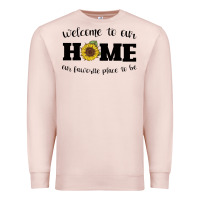 Pale Pink welcome to our Home Sunflower Premium Sweatshirt - Bettercallsaul