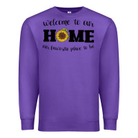 Purple welcome to our Home Sunflower Premium Sweatshirt - Bettercallsaul