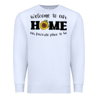White welcome to our Home Sunflower Premium Sweatshirt - Bettercallsaul