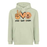 Matcha Peace Love Golden Heavyweight Hoodie - Bettercallsaul