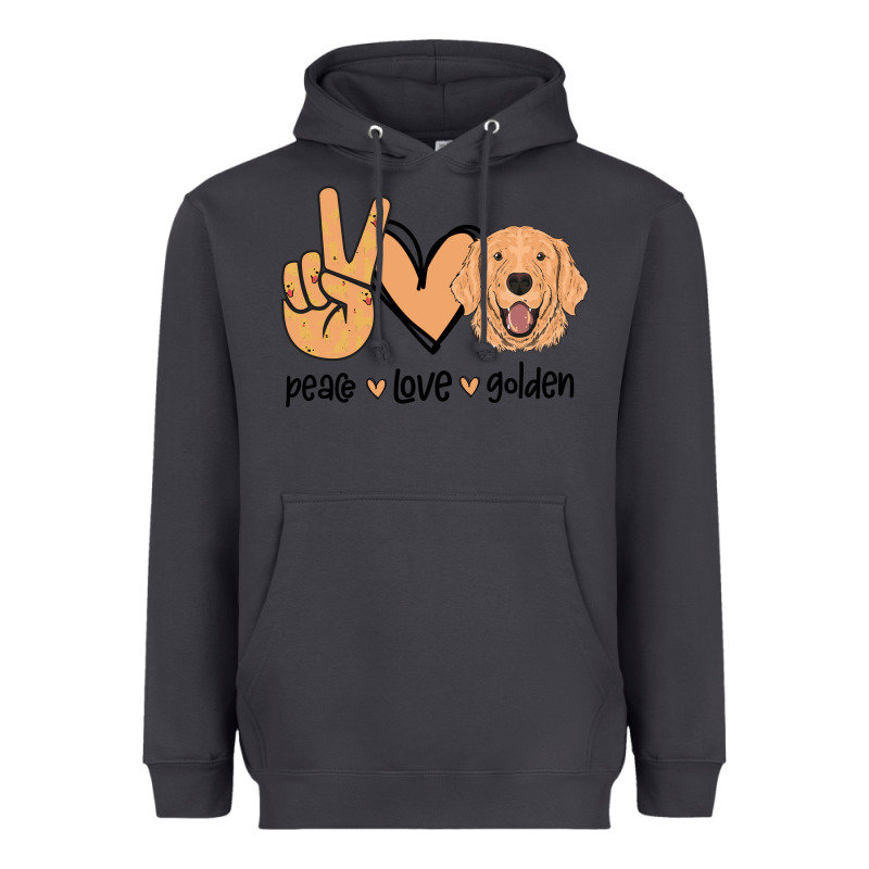 Peace Love Golden Heavyweight Hoodie by Bettercallsaul | Teevron