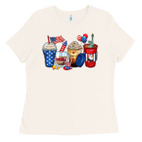 Bone 4th of july coffee cups Ladies Tee - Zillion Design Studio