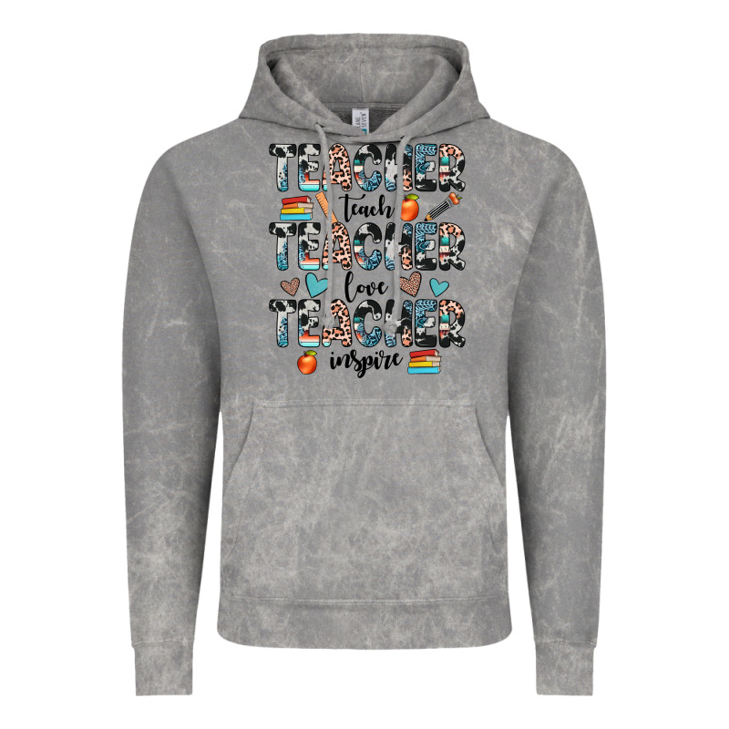 Teacher Teach Love Inspire Vintage Hoodie by JahusDesignShop | Teevron
