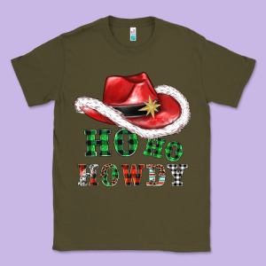 Ho Ho Howdy Christmas Hat Classic Tee Designed By Adodesignshop