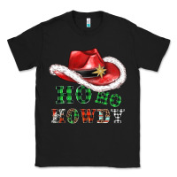 Black ho ho howdy christmas hat Classic Tee - AdoDesignShop