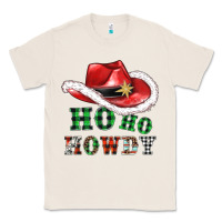 Natural ho ho howdy christmas hat Classic Tee - AdoDesignShop