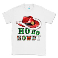 White ho ho howdy christmas hat Classic Tee - AdoDesignShop