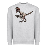 Heather Grey Deinonychus Heavyweight Sweatshirt - LillyAllenDesigns