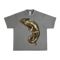 Tornado Green Chameleon Lizard Illustrations Urban Heavy Tee - LillyAllenDesigns