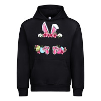 Black Easter bunny name frame Urban Hoodie - OliviaCreatesArt