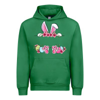Emerald Easter bunny name frame Urban Hoodie - OliviaCreatesArt