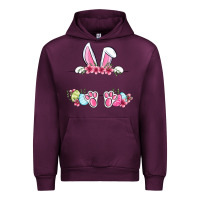 Mauve Wine Easter bunny name frame Urban Hoodie - OliviaCreatesArt