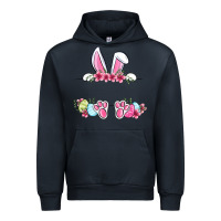 Navy Easter bunny name frame Urban Hoodie - OliviaCreatesArt
