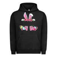 Pigment Black Easter bunny name frame Urban Hoodie - OliviaCreatesArt