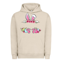 Pigment French Oak Easter bunny name frame Urban Hoodie - OliviaCreatesArt