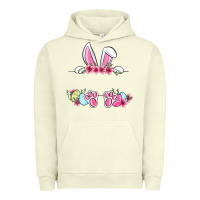 Pigment Pistachio Easter bunny name frame Urban Hoodie - OliviaCreatesArt