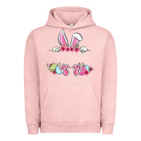 Pigment Salmon Easter bunny name frame Urban Hoodie - OliviaCreatesArt