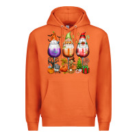 Carrot Hallothanksmas wine glasses and gnomes Premium Hoodie - texasbilliewilder