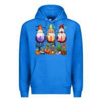 True Royal Hallothanksmas wine glasses and gnomes Premium Hoodie - texasbilliewilder