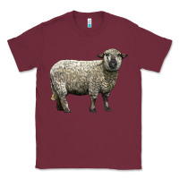 Burgundy hampshire sheep Classic Tee - LillyAllenDesigns