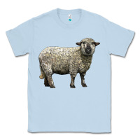 Dusty Blue hampshire sheep Classic Tee - LillyAllenDesigns