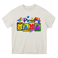 Cream proud mama Heavy Core Tee - Zillion Design Studio