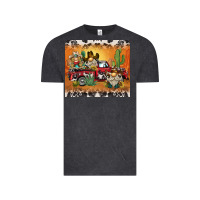 Vintage Black western gnome truck Vintage Tee - BarkalooDesign