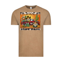 Vintage Coffee western gnome truck Vintage Tee - BarkalooDesign