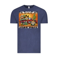 Vintage Denim western gnome truck Vintage Tee - BarkalooDesign