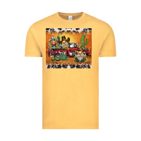 Vintage Mustard western gnome truck Vintage Tee - BarkalooDesign