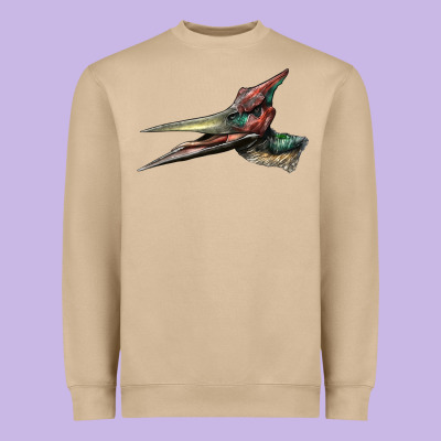 Pteranodon Face Heavyweight Sweatshirt Designed By Lillyallendesigns