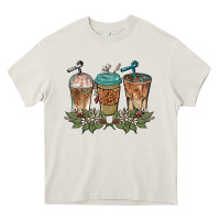 Cream western coffees Heavy Core Tee - BarkalooDesign
